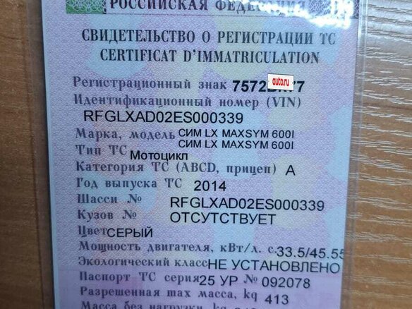 2014 Sym XS 125, серый, 700000 рублей - вид 10