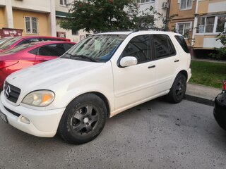 2002 Mercedes-Benz M-Класс 320 I (W163) Рестайлинг, белый, 783000 рублей, вид 2