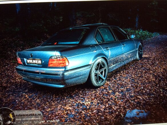 1997 BMW 7 серии 750i III (E38), зелёный - вид 1