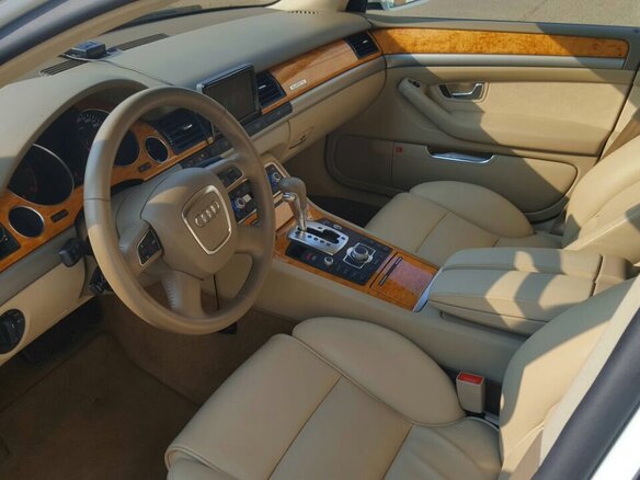 2008 Audi A8 II (D3) Рестайлинг 2, белый - вид 17