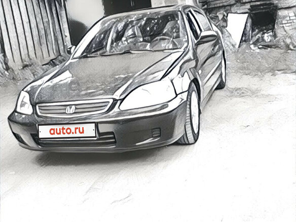 1999 Honda Civic VI, зелёный - вид 2