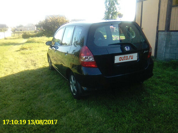 2007 Honda Jazz I Рестайлинг, чёрный - вид 1