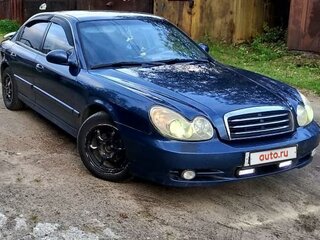 2002 Hyundai Sonata IV (EF) Рестайлинг, синий, 440000 рублей, вид 1
