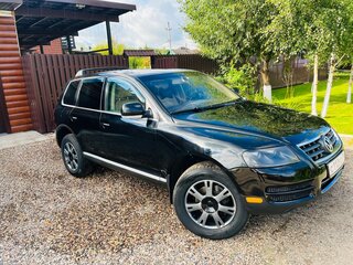 2004 Volkswagen Touareg I, чёрный, 890000 рублей, вид 4