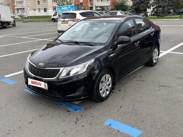 2014 Kia Rio III, чёрный, 770000 рублей