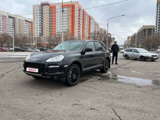 2008 Porsche Cayenne S I Рестайлинг (957), чёрный, 1600000 рублей, вид 1