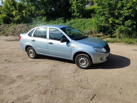 2014 Lada (ВАЗ) Granta I, голубой, 290000 рублей, вид 3