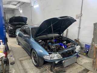 1993 Toyota Corona EXiV II (ST200), зелёный, 750000 рублей, вид 4