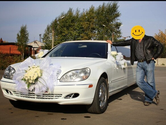 2002 Mercedes-Benz S-Класс 500 Long IV (W220), белый, 900000 рублей - вид 1