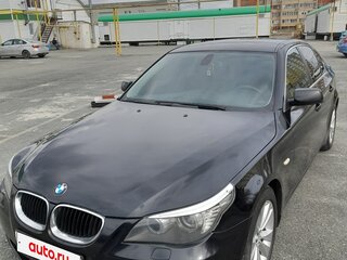 2008 BMW 5 серии 520i V (E60/E61) Рестайлинг, чёрный, 950000 рублей, вид 1