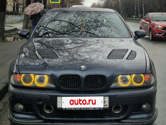 2000 BMW 5 серии 540i IV (E39) Рестайлинг, синий, 1000000 рублей - вид 3