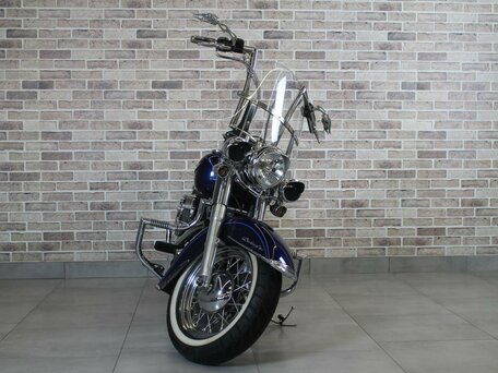 2007 Harley-Davidson Softail Deluxe, синий, 850000 рублей, вид 3