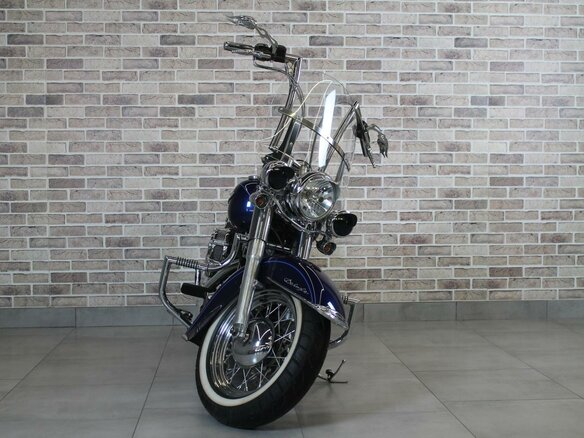 2007 Harley-Davidson Softail Deluxe, синий, 850000 рублей - вид 2