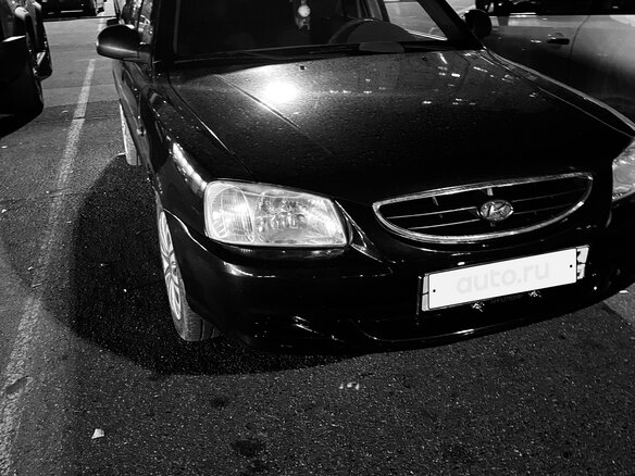 2009 Hyundai Accent ТагАЗ II, чёрный, 400000 рублей - вид 1