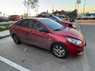 2011 Hyundai Solaris I, красный, 450000 рублей, вид 4