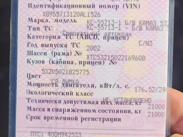 2002 Галичанин КС-55713, синий, 1299000 рублей - вид 10