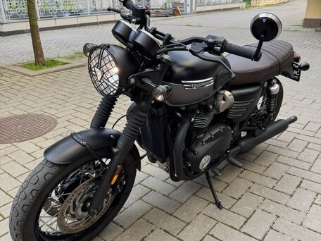 2021 Triumph Bonneville T120, чёрный, 1400000 рублей, вид 4