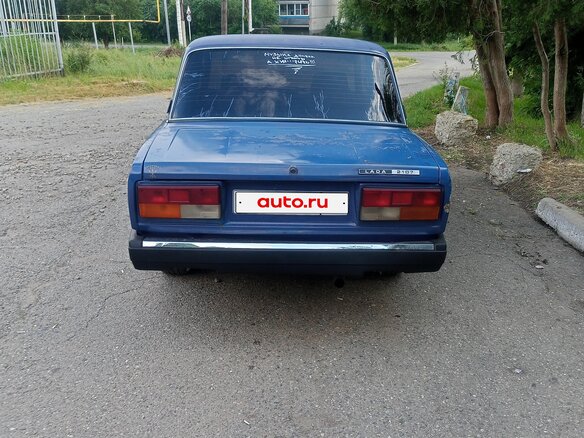 2007 Lada (ВАЗ) 2107, синий, 160000 рублей - вид 2