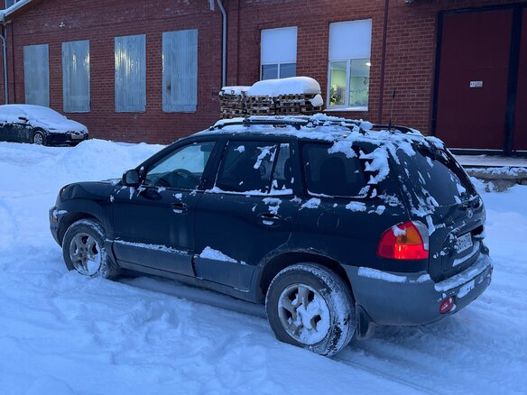 2002 Hyundai Santa Fe I, чёрный, 330000 рублей - вид 5