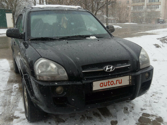 2005 Hyundai Tucson I, чёрный