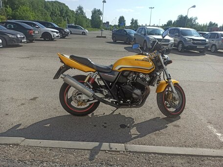 2001 Honda CB 400 Super Four, жёлтый, 320000 рублей, вид 4