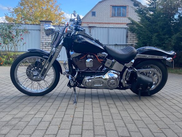 2004 Harley-Davidson Springer Softail, чёрный, 1100000 рублей - вид 8