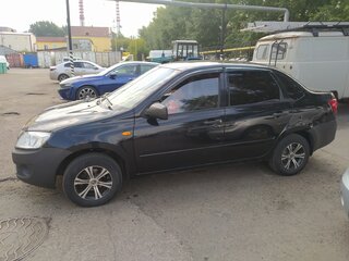 2013 Lada (ВАЗ) Granta I, чёрный, 420000 рублей, вид 3
