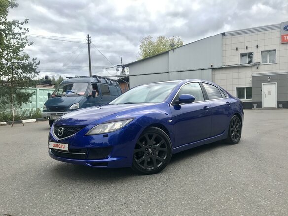 2008 Mazda 6 II (GH), синий