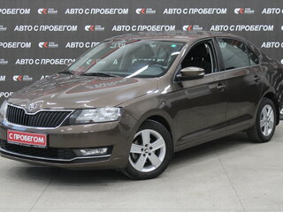 2017 Skoda Rapid I Рестайлинг, коричневый, 948000 рублей, вид 2