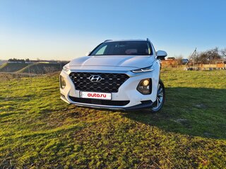 2019 Hyundai Santa Fe IV, белый, 3500000 рублей, вид 4