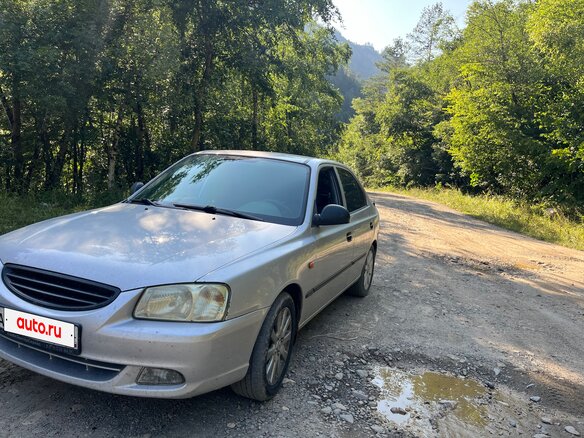 2005 Hyundai Accent ТагАЗ II, серебристый - вид 1