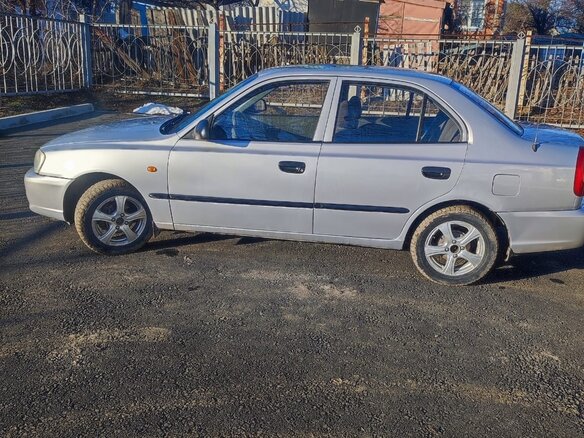 2005 Hyundai Accent ТагАЗ II, серый, 390000 рублей - вид 9