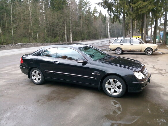 2003 Mercedes-Benz CLK-Класс 200 II (W209), чёрный - вид 8