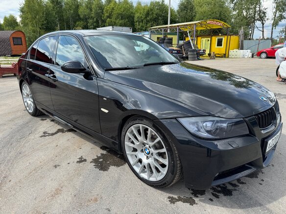 2008 BMW 3 серии 325i V (E90/E91/E92/E93) Рестайлинг, чёрный, 1200000 рублей - вид 20