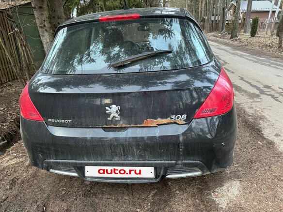 2011 Peugeot 308 I, чёрный, 690000 рублей - вид 3