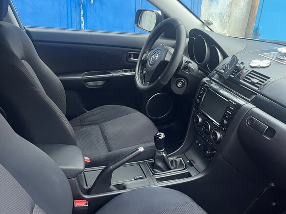 2008 Mazda 3 I (BK) Рестайлинг, серый, 700000 рублей - вид 4