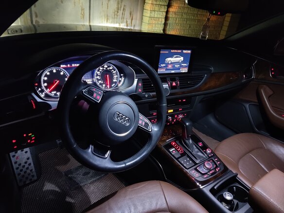 2016 Audi A6 IV (C7) Рестайлинг, синий, 3100000 рублей - вид 13