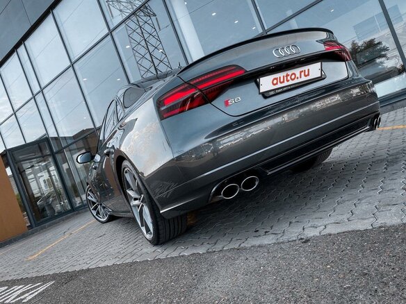 2016 Audi S8 III (D4) Рестайлинг, серый - вид 6