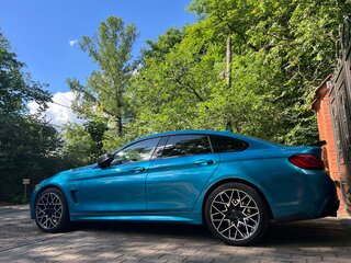 2019 BMW 4 серии Gran Coupe 420d xDrive F32/F33/F36 Рестайлинг, синий, 3599999 рублей, вид 3