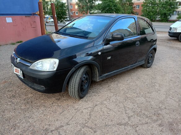 2002 Opel Corsa C, чёрный, 200000 рублей