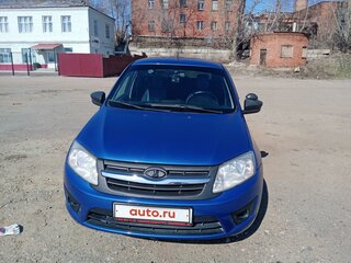 2018 Lada (ВАЗ) Granta I Рестайлинг, синий, 500000 рублей, вид 2