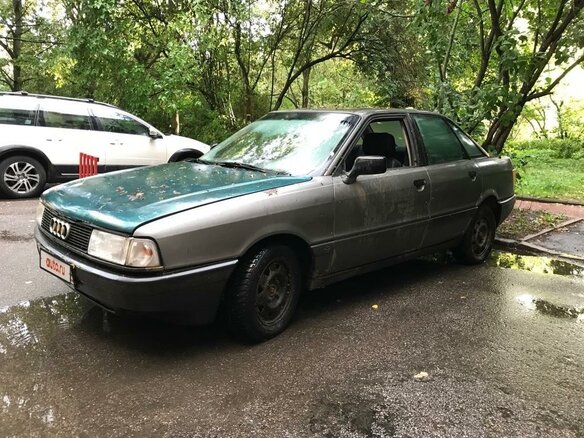 1990 Audi 80 IV (B3), серый, 85000 рублей - вид 1