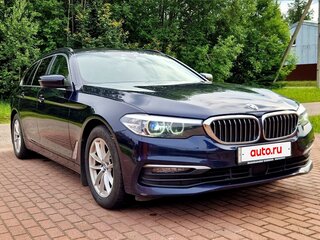 2018 BMW 5 серии 520d VII (G30/G31/G38), синий, 3500000 рублей, вид 2