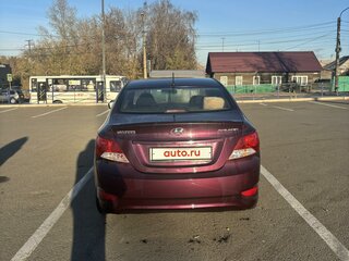 2011 Hyundai Solaris I, пурпурный, 890000 рублей, вид 2