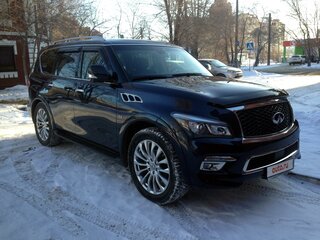 2017 Infiniti QX80 I Рестайлинг, синий, 7300000 рублей, вид 2