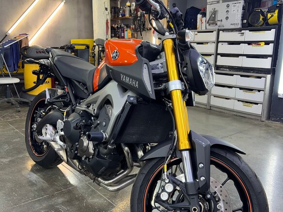 2014 Yamaha MT-09 (FZ-09), оранжевый - вид 5
