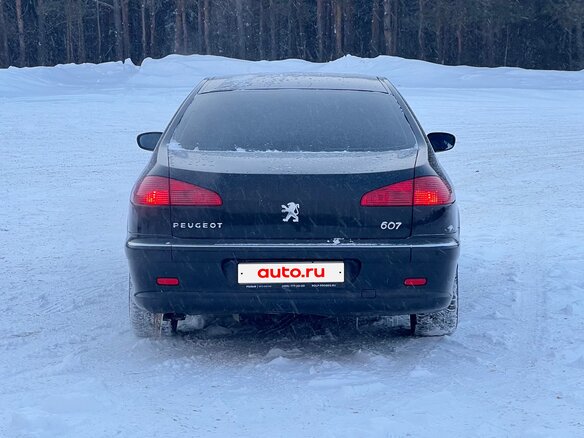 2005 Peugeot 607 I Рестайлинг, чёрный - вид 3