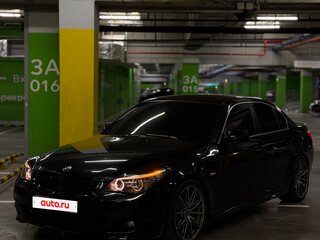 2007 BMW 5 серии 530i V (E60/E61) Рестайлинг, чёрный, 1250000 рублей, вид 2
