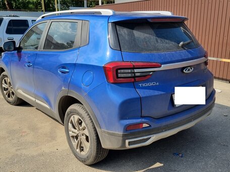 2021 Chery Tiggo 4 I Рестайлинг, синий, 1050000 рублей, вид 3