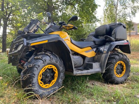 2012 BRP Can-Am Outlander MAX 650, жёлтый, 850000 рублей, вид 2